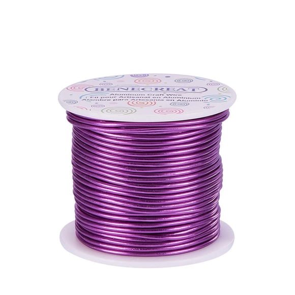 Craft Wire BENECREAT, aluminio, calibre 12, 30 m, color morado