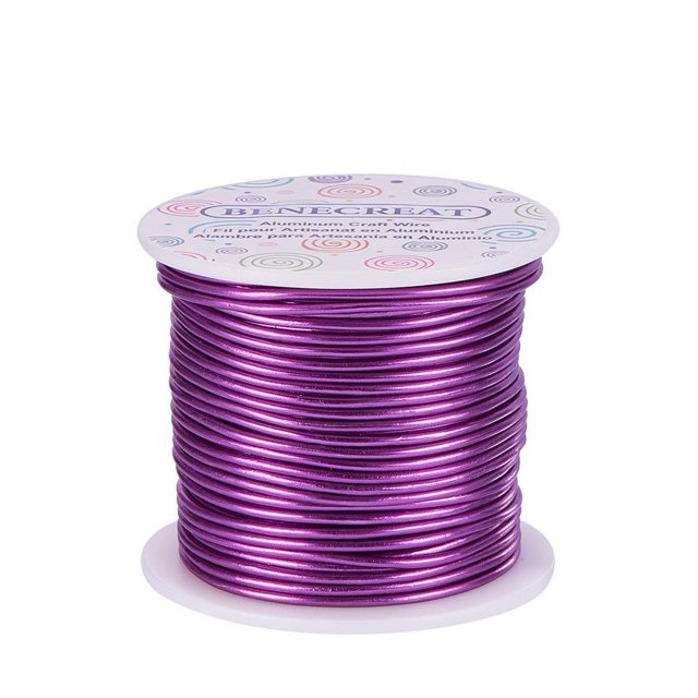 Craft Wire BENECREAT, aluminio, calibre 12, 30 m, color morado