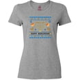 thumbnail image 3 of Inktastic Happy Hanukkah Sweater Style Design with Menorah and Dreidel Women's T-Shirt, 3 of 5