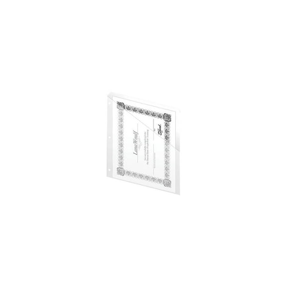 Staples 2-Pocket Presentation Folders Clear 15/Carton 36051VS