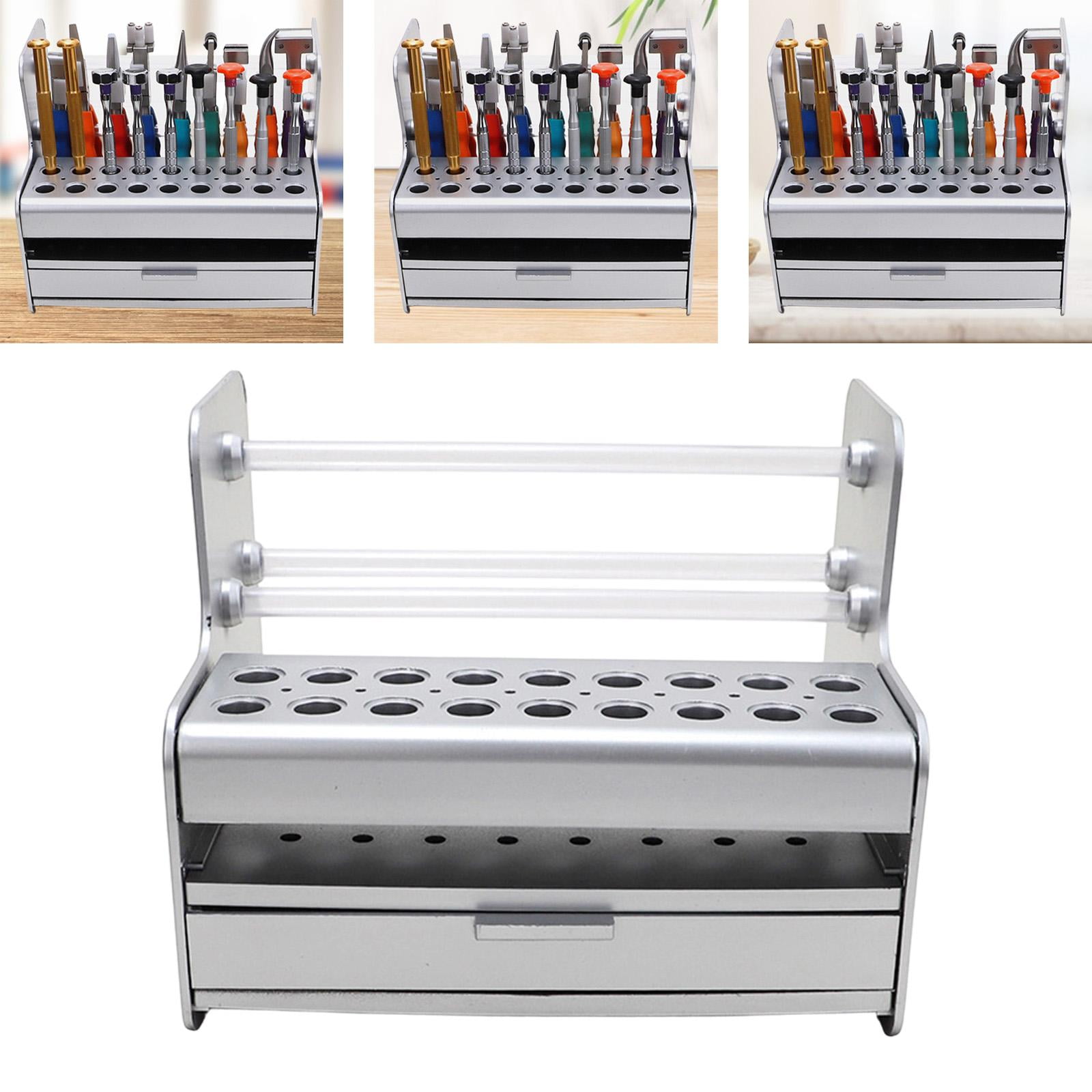 Tool Storage Rack Screwdriver Holder Multifunction Organizer with Drawers for Workshop Garage Home Office