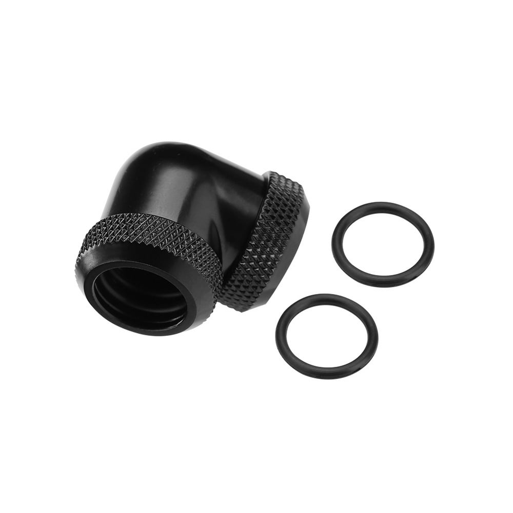 FAGINEY 14mm OD G1/4 DIY Twist 90 Degree Elbow Dual Hard Pipe Tube