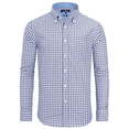 thumbnail image 6 of Puztloy Mens Shirts, Men's Blue Plaid Long Sleeve Button-Down Shirt, Classic Casual Shirt for Spring and Autumn, 6 of 8