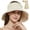 Beige, variant on Foldable Straw Sun Visor for Women, Sun Protecetion Wide Brim Sun Hats Adjustable Topless Beach Hat