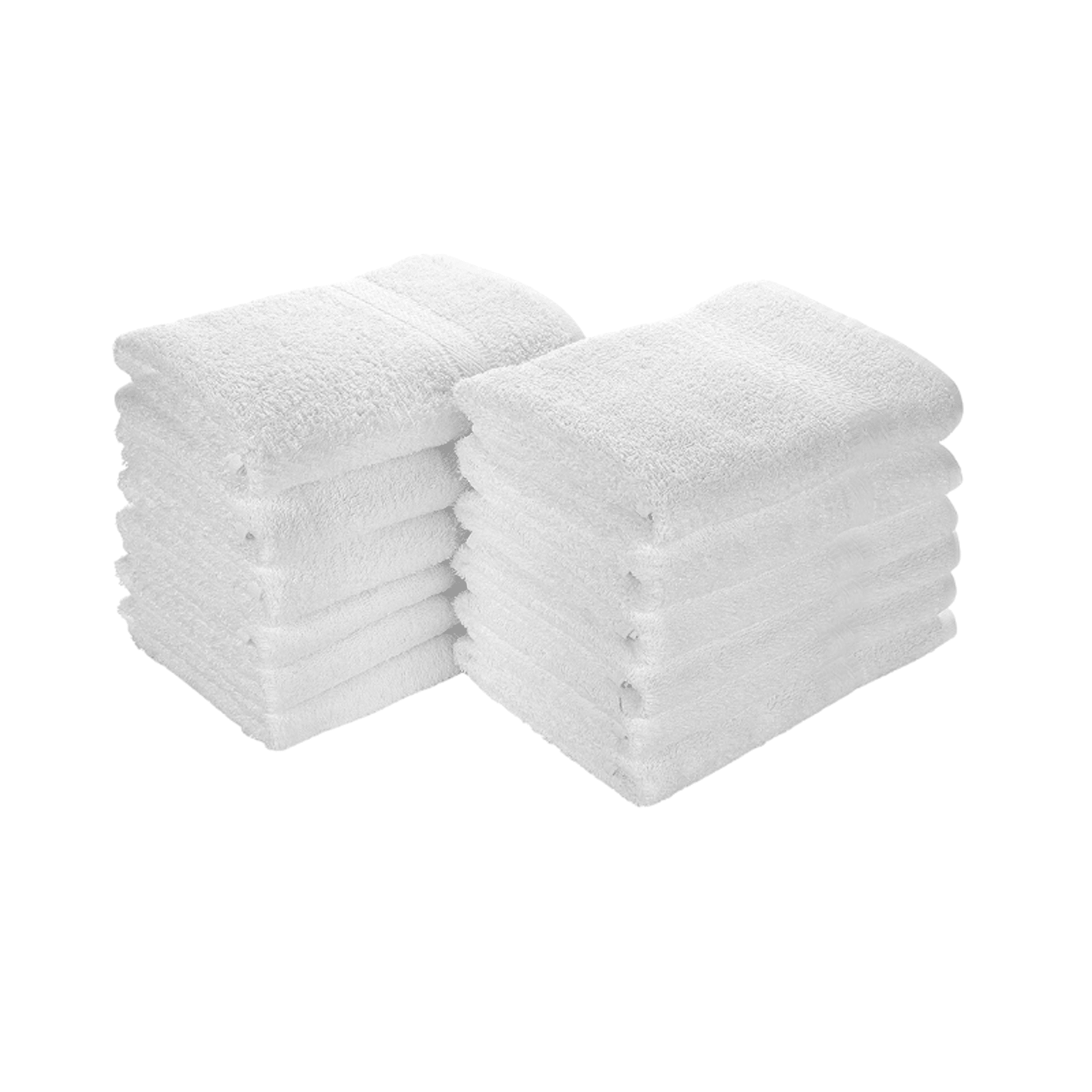 6  new white 100% cotton hotel bath towels double cam 20x40 ga towels 