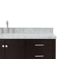 thumbnail image 6 of Ariel Cambridge 67 Inch Single Oval Sink Vanity With Carrara White Marble Countertop With 1.5 Edge In Espresso, 6 of 10