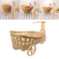 thumbnail image 2 of 1 Pce Panier de Rangement en Bambou Tissé à la Main Forme de Tricycle Conteneur pour Fruits Bonbons (Style F), 2 of 8