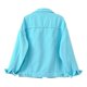 thumbnail image 2 of Chaqueta vaquera para mujer, chaqueta corta holgada de manga larga, Top informal de talla grande, 2 of 2