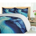 thumbnail image 5 of Ambesonne Nature Duvet Cover Set, Frozen Lake in Winter, 2-Calking, Blue and Black, 5 of 7