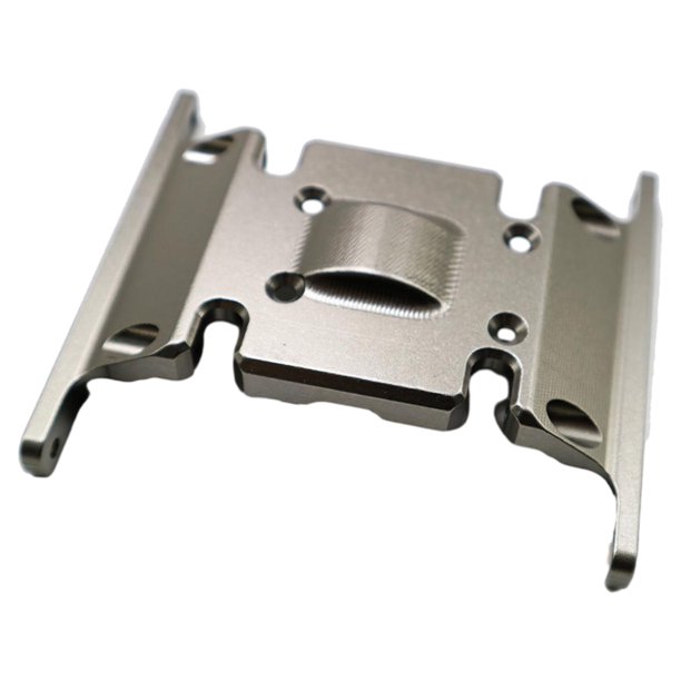 Vogacara RCGOFFLOW-Soporte de caja de cambios para coche teledirigido, placa de deslizamiento, soporte de caja de cambios para 1/10 HPI VENTURE Kits de construcción modelo Titanio