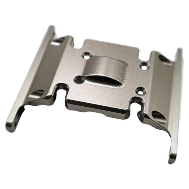 Placa de deslizamiento de aleación de aluminio Bewildely 1 Uds. soporte de caja de cambios para 1/10 Rc Titanio