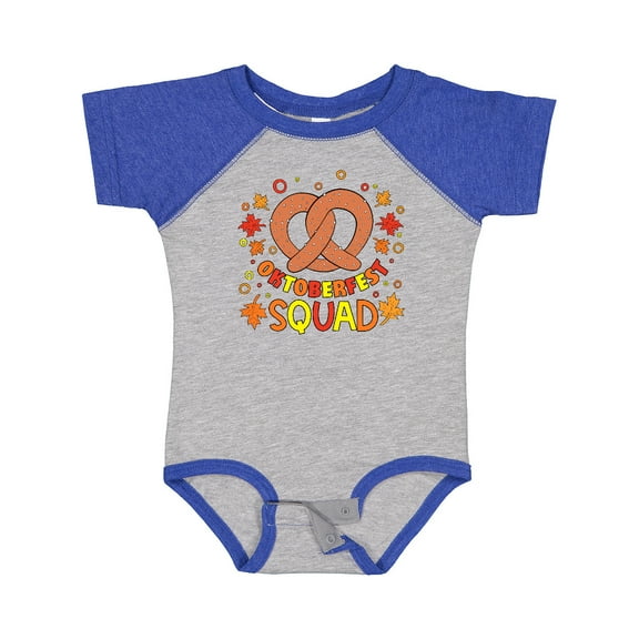 Inktastic Oktoberfest Squad Fall Leaves Pretzel Boys or Girls Baby Bodysuit