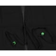 thumbnail image 4 of HAPPY BAY Women's Chiffon Summer Beach Open Front Oversized Beachwear Duster Kimono Cardigan M-L Jet Black_AB876, 4 of 6
