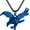 Blue, variant on Eagle Urn Necklace Stainless Steel Keepsake Ash Jewelry Holder Ashes for Pet Human Memorial Cremation Jewelry for Ashes Pendant Locket for Men Women