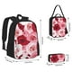 thumbnail image 2 of Disketp Rose Mochila Estampada de Gran Capacidad con Lonchera y Estuche, Set de 3 Piezas para Estudiantes, 2 of 7