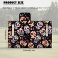 thumbnail image 7 of HUIACONG Sugar Skull Skull Golf Cart Seat Covers Portable Breathable Golf Cart Seat Covers Club Car Easy to Install Anti-Slip Fit Most Cars EZGO Yamaha Club Car, 7 of 7