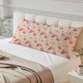 thumbnail image 4 of Pink Flamingo Body Pillow Covers 20"x60", Summer Animals Rustic Soft Brushed Microfiber Breathable Throw Pillow Covers, Pillowcase with Zipper for Couch Sofa Bedroom Living Room, 4 of 9