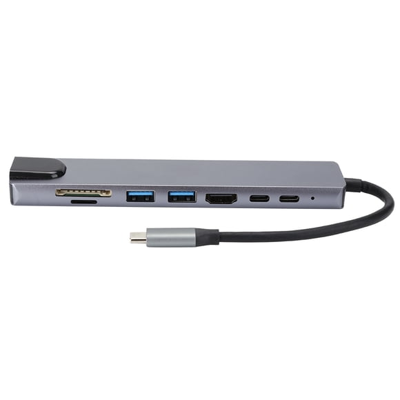 Adaptador convertidor divisor de concentrador tipo C 8 en 1 a HDMI RJ45 PD USB Docking Station