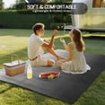 thumbnail image 4 of Grey Ombre Outdoor Rug for Patio/Deck/Porch, Non-Slip Large Area Rug 3 x 5 Ft, Contemporary Gradient Abstract Art Indoor Outdoor Rugs Washable Area Rugs, Reversible Camping Rug Carpet Runner, 4 of 8