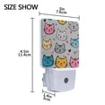 thumbnail image 4 of Yayeee LED Plug in Night Light for The Home with Auto Dusk to Dawn Light Sensors, 2 Pack, Cute Cat Pattern, 4 of 6
