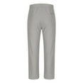 thumbnail image 4 of hotojiny Men's Fall Sweapants Textured Elastic Waist Straight Leg Pants Lightweight Drawstring Lounge Track Pants, 4 of 6