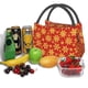 thumbnail image 3 of Fotbe Christmas With Gold Snowflakes Bolsa Térmica Portátil con Estampado, Bolsa de Entrega de Alimentos Aislada, Bolsa Reutilizable de Gran Capacidad para Comidas y Supermercado, 3 of 6