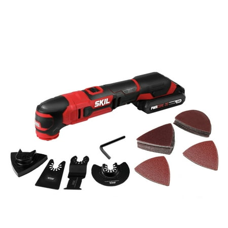 UPC: 0039725997210 | SKIL PWR CORE 20™ 20V Oscillating Tool Kit with 2.0Ah Lithium Battery & Charger  OS593002