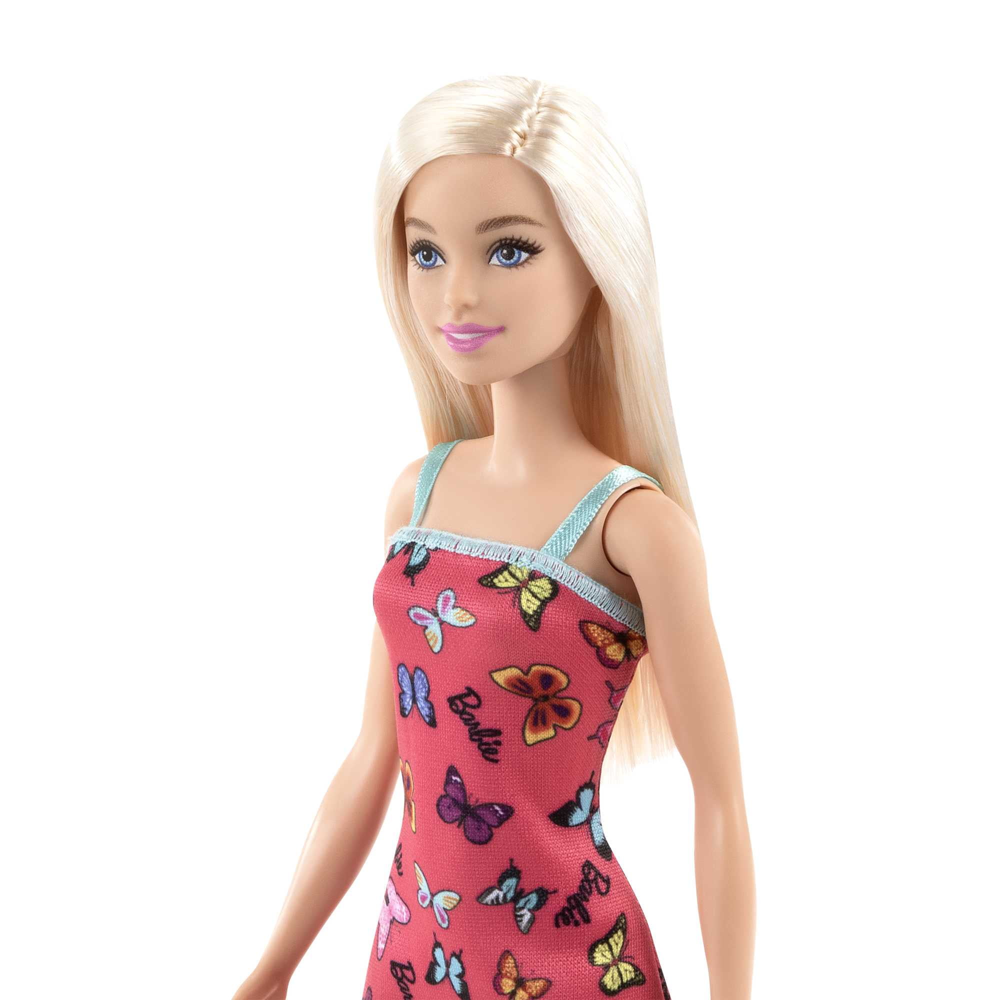 Barbie Look Fashion Doll, Blonde Hair, Colorful Butterfly Print Dress & Strappy Heels  (图3) Barbie Look Fashion Doll, Blonde Hair, Colorful Butterfly Print Dress & Strappy Heels  (图3)