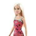 thumbnail image 3 of Barbie Fashion Doll with Blonde Hair Dressed in Colorful Butterfly Print Dress & Strappy Heels, 3 of 7