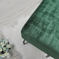thumbnail image 6 of Dark Green Velvet Tufted Ottoman Entryway  19.5"x12.5"x17"  Furry Makeup Stool with Metal Leg Footrest Sturdy Footstool Bedroom End of Bed Living Room Couch Vanity Home Decor Outdoor, 6 of 9