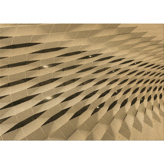 Ahgly Company Indoor Rectangle Patterned Red Dirt Brown Area Rugs, 7' x 10'