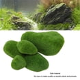 thumbnail image 3 of Bolas De Musgo Artificiales, 5 Piezas De Piedras Cubiertas De Musgo Verde, Resina De Flocado Segura Para Pecera, 3 of 7