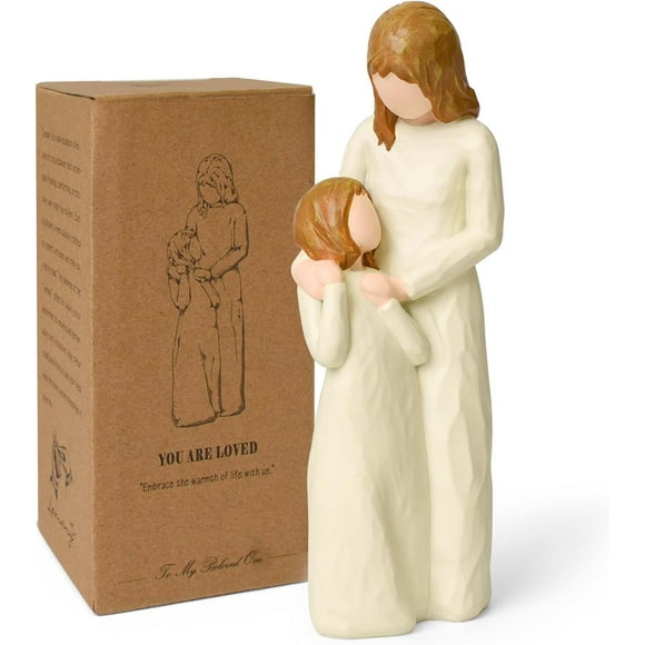 Faumsut Cadeaux pour Maman de la Part de la Fille, Figurines Maman et Fille, Cadeaux Significatifs pour la Fête des Mères Noël Anniversaires