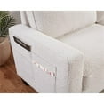 thumbnail image 5 of Bowery Hill 57"W Boucle Loveseat Sofa with USB and Side Pockets in Beige, 5 of 12