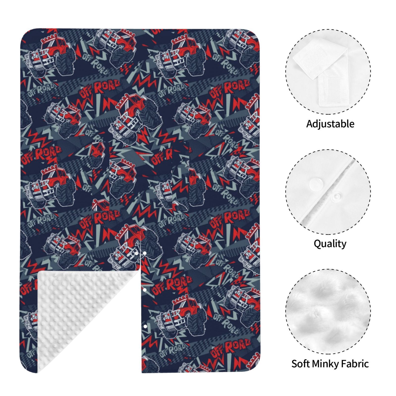 Car Seat Cover Baby - cool red off-road vehicle Breathable Infant Car Seat Cover for Baby Carseat, Lightweight Comfort Baby Essentials Must Haves Newborn Stuff for Girl Boy