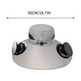 thumbnail image 3 of Solar USB Rechargeable Cooling Fan Hat - Outdoor Sun Protection Gear for Fishing Gardening Construction Summer Heat Relief Essential(Gray), 3 of 6