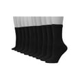 thumbnail image 3 of Hanes Women's Athletic Crew Socks, Full Sole Cushion, 10-Pairs Black 5-9, 3 of 6