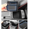 thumbnail image 2 of Customized for 2018 Kona Car Center Console Armrest Box Glove Secondary Storage Console Organizer Insert Tray (Blue), 2 of 5
