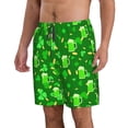 thumbnail image 2 of Kdxio St Patrick's Day2 Pattern Mens Casual Shorts - Drawstring Summer Beach Sports Shorts for Men, 2 of 9