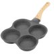 thumbnail image 1 of Sartén para huevos, sartén antiadherente para 4 tazas, sin óxido, fácil de limpiar, para cocinar huevos, tortillas y panqueques para el desayuno, cocina de inducción, estufa a gas, 1 of 5
