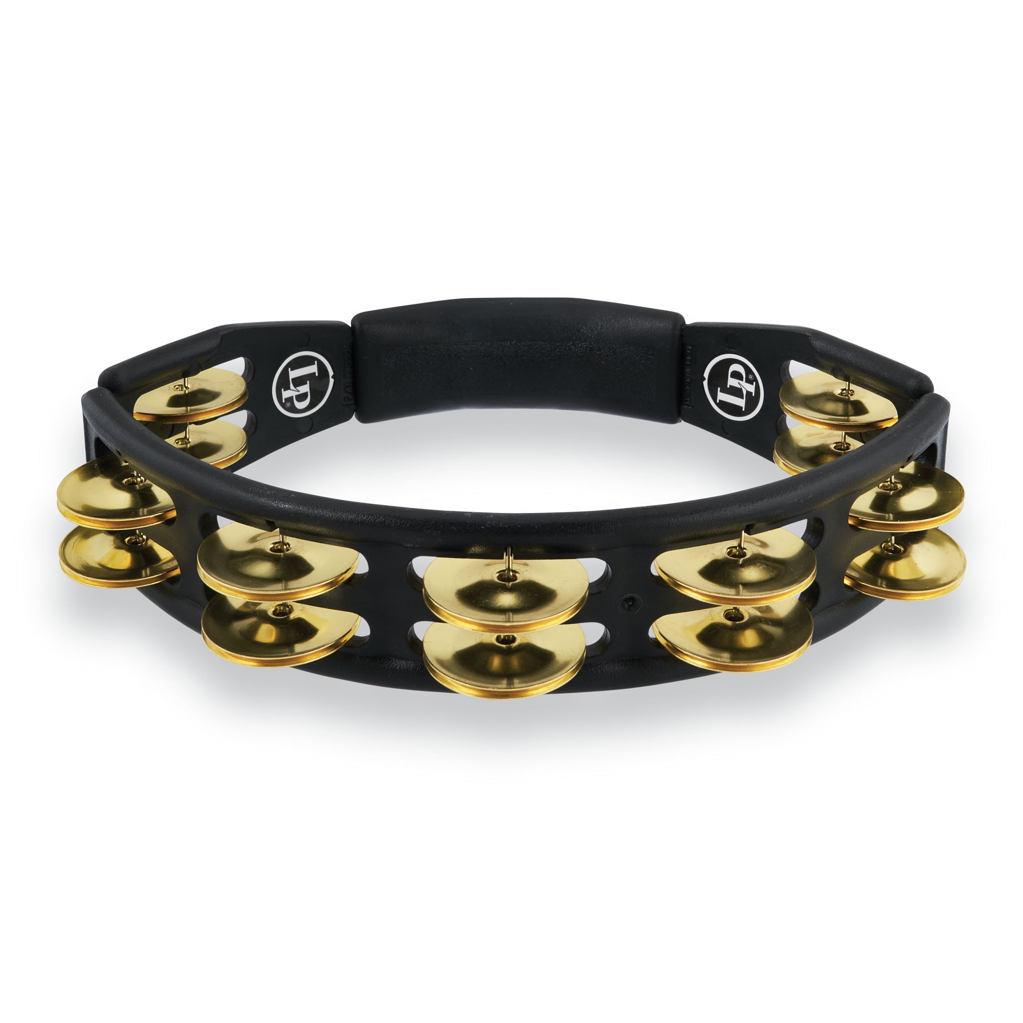 Latin Percussion LP170 Cyclops Hand Held Tambourine w/Brass Jingles, Black