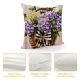 thumbnail image 4 of FUMJ Spring Pillow Cover Hydrangeas Flower Spring Pillow Cases for Home Bed Holiday Farmhouse Outdoor Decoration Floral Purple Throw Pillow Cases for Sofa Couch Cushion, 4 of 5