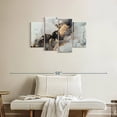 thumbnail image 2 of Elephant Stock Black And Gold Splash Wall Art - Horizontal Multi Panel Canvas - Living Room Wall Decor - Abstract Multi Panel - Gold And Gray Decor - 36" x 22", 2 of 8