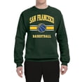 thumbnail image 2 of Wild Bobby City of San Francisco Basketball Fantasy Fan Sports Unisex Crewneck Sweatshirt, Forest Green, Medium, 2 of 5