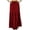 Maroon, variant on Bimba Boho Long Flaired Maxi Tier Skirt Elastic Waist Rayon Bohemian Skirts