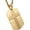 Gold, variant on Isaiah 41:10 Jewelry, Stainless Steel cross Dog Tag Necklace STRENGTH Bible Verse