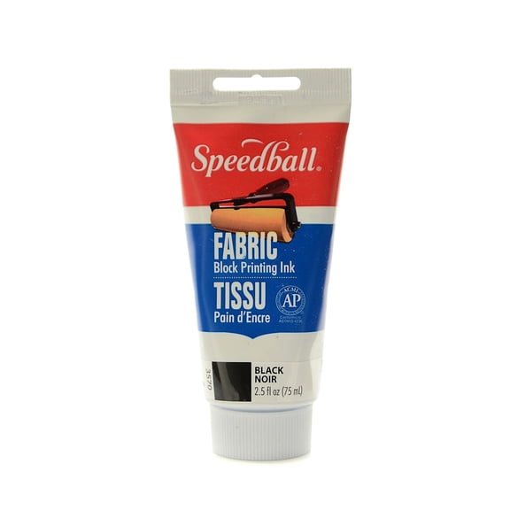 Speedball Block Printing Fabric Ink 2.5 Oz. Black [Pack Of 2] (01364-PK2)
