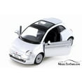thumbnail image 3 of Fiat 500, Silver - Kinsmart 5345D - 1/28 Scale Diecast Model Toy Car (Brand New but NO BOX), 3 of 3
