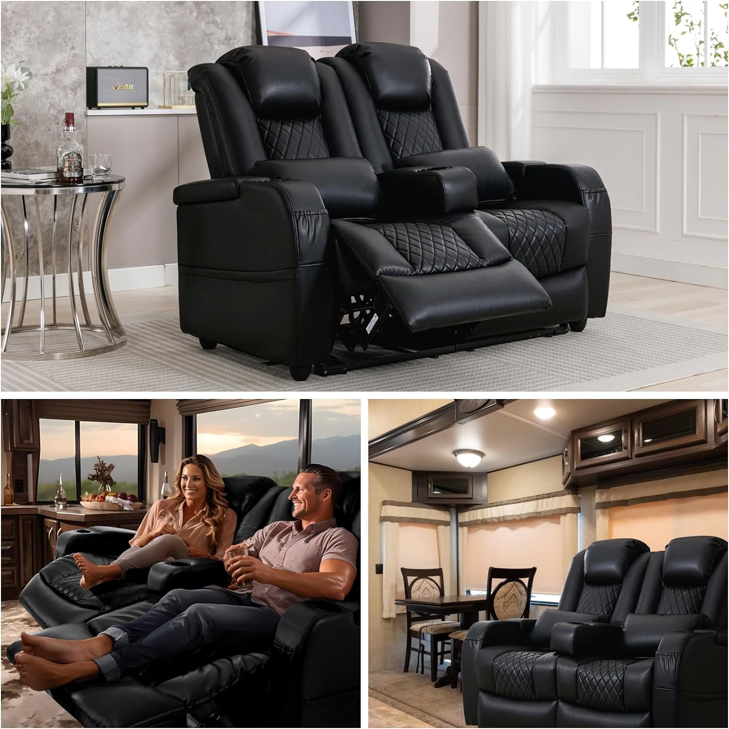 Black rv recliner discount