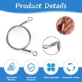 thumbnail image 6 of Adjustable Artwork Hanging Wire, Upgrade Mirror Frame Hanging Kit, GIXUSIL 6.6ft Heavy Duty Stainless Steel Wire Rope for Hanging LED Screen Paintings, Supports Up to 100lbs - 2Pcs, 6 of 7